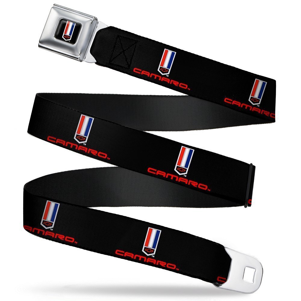 5512 GM General Motors Belt, Seatbelt Buckle Belt, Camaro Badge Logo